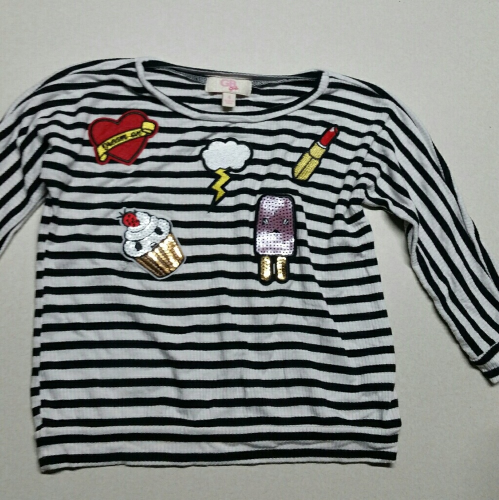 Striped Patched Shirt